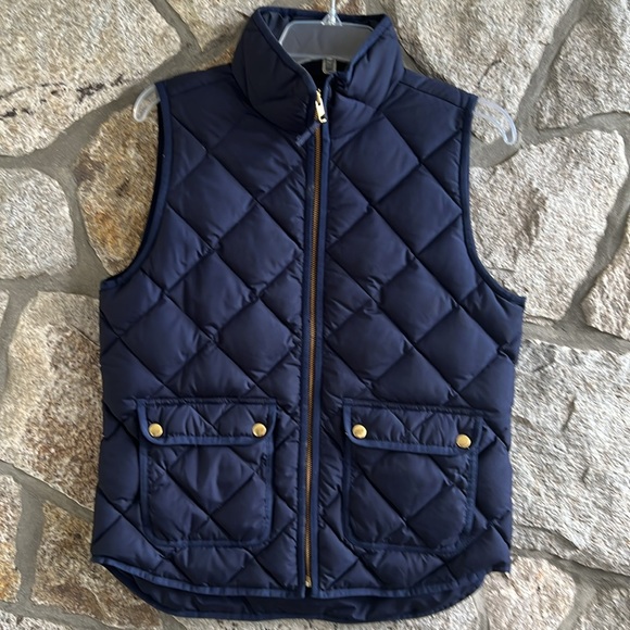J. Crew Navy Blue Excursion Quilted Vest - Picture 2 of 10